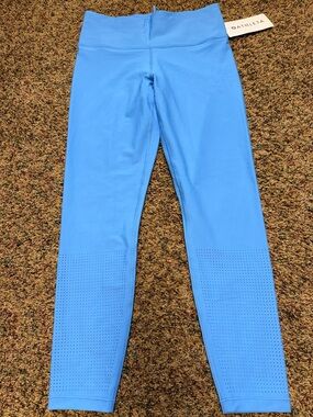 Athleta Interval Perforated Tight Blue - Medium